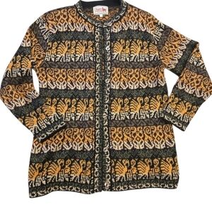 THE ALPACA CONNECTION 100% ALPACA SWEATER MULTICOLOR SIZE L (WOMENS)